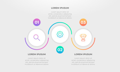 Gradient process infographic.
