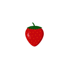 Vector strawberry isolated on white background.
