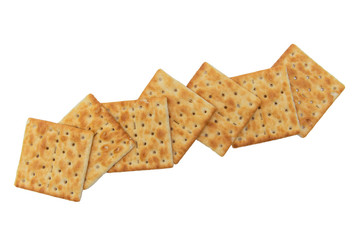 Cracker on a white background.