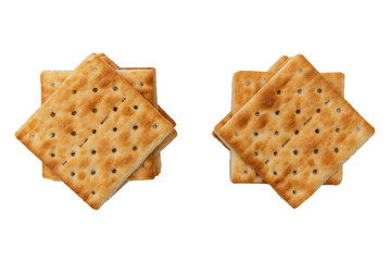 Cracker on a white background.