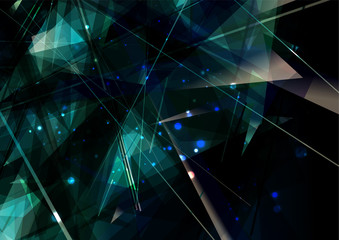 透き通ったクリスタル風抽象背景素材