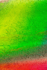 Beautiful bright colorful street art graffiti background. Abstract creative spray drawing fashion colors on the walls of the city. Urban Culture, ginger, red , orange , yellow, green, blue texture