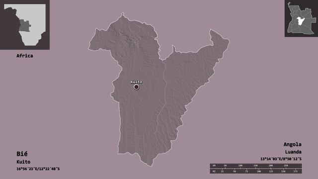 Bi&eacute;, province of Angola,. Previews. Administrative