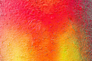 Art under ground. Beautiful street art graffiti background. The wall is decorated with abstract drawings house paint. Modern style urban culture of street youth. Abstract picture on wall