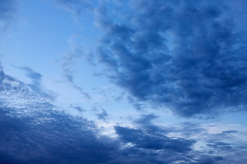 Naklejka na ściany i meble Blue clouds in the sky 