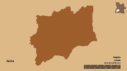 Huíla, province of Angola, zoomed. Pattern