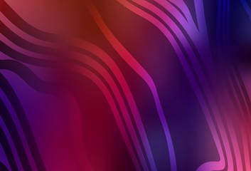 Dark Blue, Red vector background with wry lines.