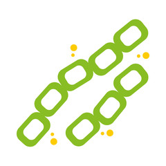 bacillus cereus bacteria icon, flat style