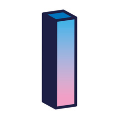 3d i letter design, lettering typography retro and comic theme Vector illustration