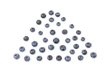 Blueberry isolated. Blueberry on white background. Bilberry. Clipping path.