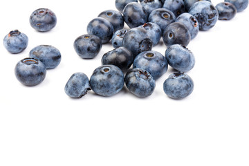 Blueberry isolated. Blueberry on white background. Bilberry. Clipping path.