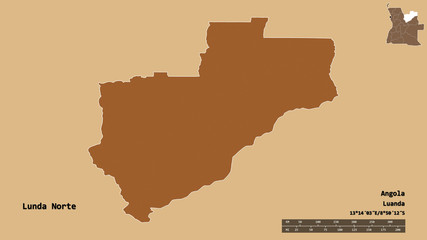 Lunda Norte, province of Angola, zoomed. Pattern