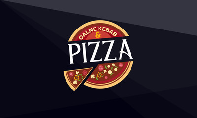 pizza logo vector template design