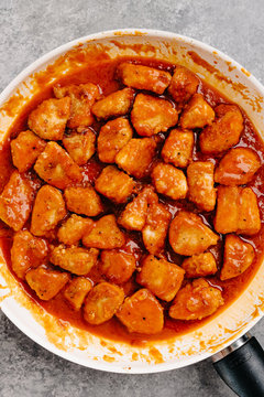 Preparing Buffalo Chicken Bites