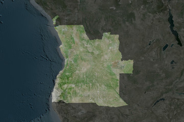 Angola. Neighbourhood desaturated. Satellite