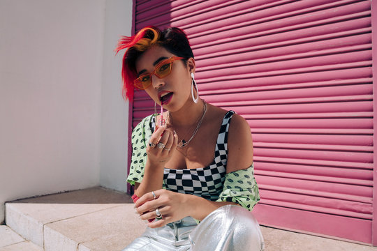 Cool Gen Z woman