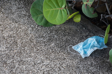 Face masks that were used to protect against coronavirus have not been disposed of correctly