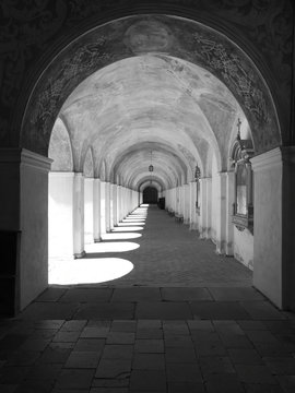 Saint Lipka Catholic sanctuary. Artistic look in black and white.