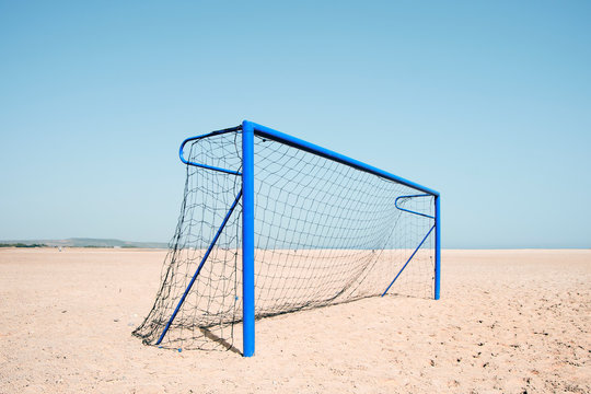 goal on the beach