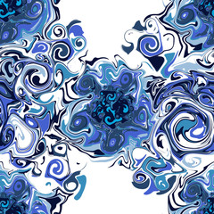 seamless pattern blue and white abstraction