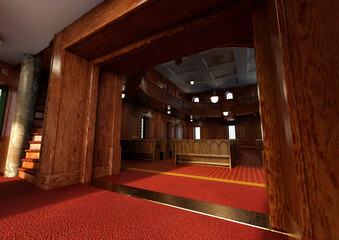 3D Rendering Meeting Lodge