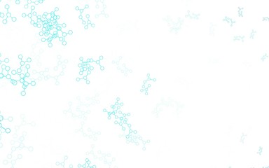 Light Green vector backdrop with artificial intelligence data.