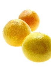 Grapefruit, citrus grandis against White Background