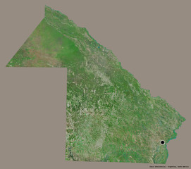 Chaco, province of Argentina, on solid. Satellite