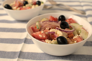 Delicious and fresh greek salad