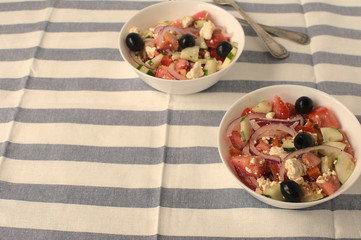 Delicious and fresh greek salad