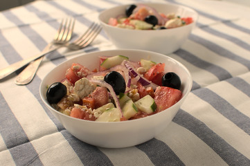 Delicious and fresh greek salad