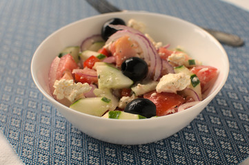 Delicious and fresh greek salad