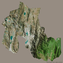 Jujuy, province of Argentina, on solid. Satellite