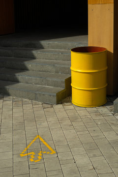 cursor"" painted on the road