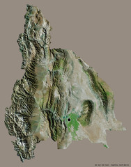 San Juan, province of Argentina, on solid. Satellite