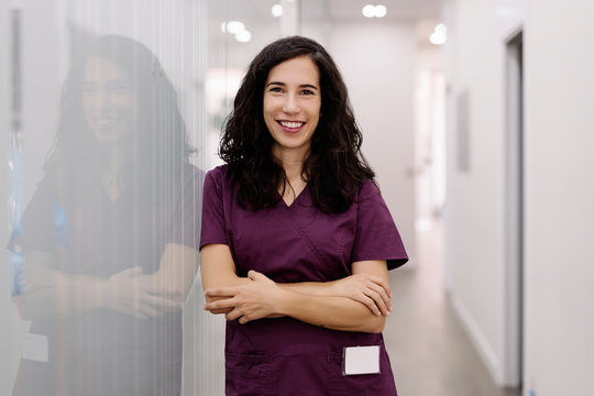 Portrait of a beautiful dentist