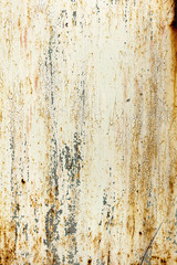 Creative bright metallic background. Flat background texture of dirty rusty metal. Bright rusty spots as the main background for a vintage scratched design