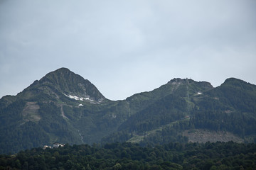 Fototapeta premium mountains and clouds
