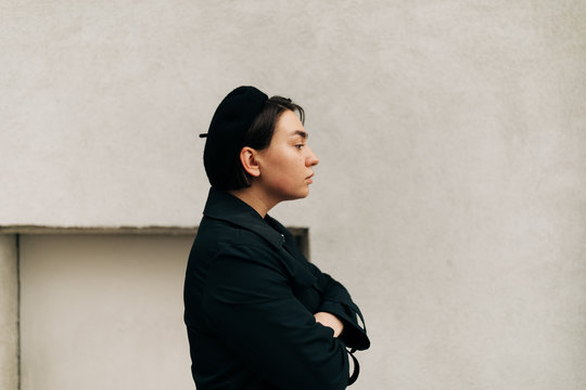 Portrait of young woman outdoor