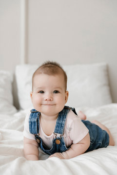 Sweet Baby looking at the Camera and Smiling