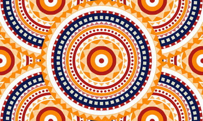 Fototapeta premium Abstract circle pattern, seamless pattern 