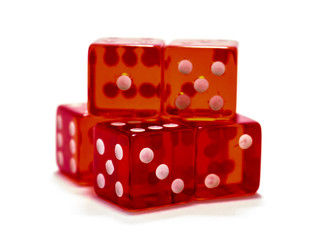 Pile of dice various numbers