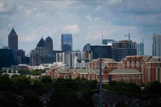 Atlanta daytime skyline.