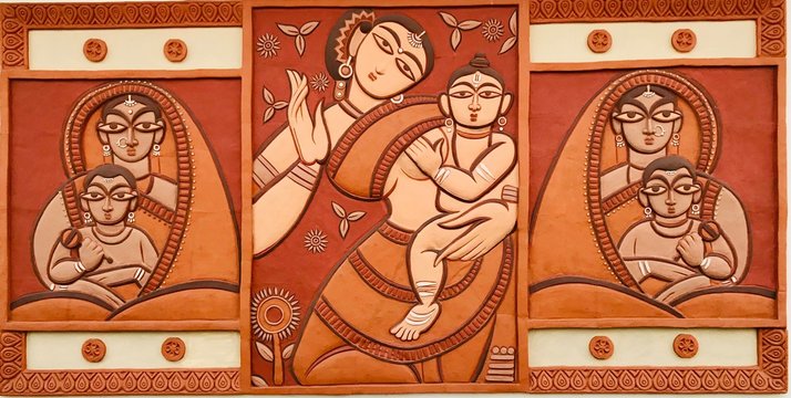 indian art mural
