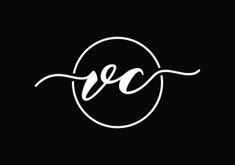 Initial Monogram Letter V C Logo Design Vector Template. Graphic Alphabet Symbol for Corporate Business Identity