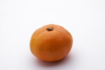 mandarin oranges on white backbground