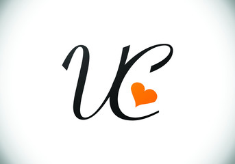 Initial Monogram Letter V C Logo Design Vector Template. Graphic Alphabet Symbol for Corporate Business Identity