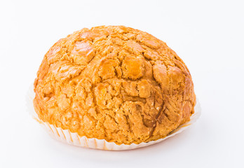 Close-up Pineapple Bread on the bright desktop