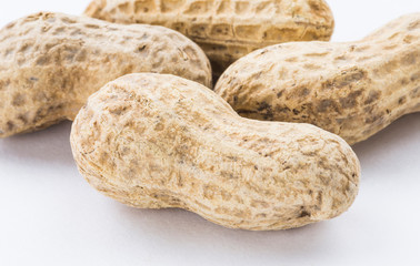 Close-up of delicious peanuts as a background