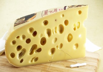 Emmental, French Cheese made from Cow's Milk